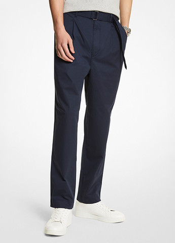 Синие кэжуал демисезонные прямые брюки Michael Kors
