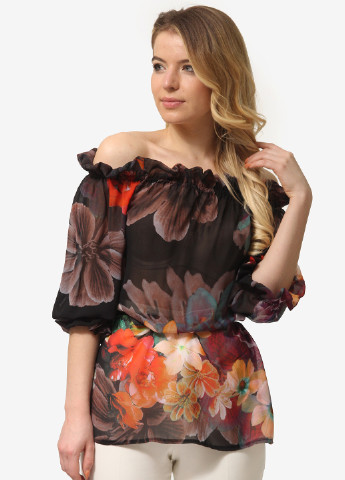 Комбинированная демисезонная блуза Lila Kass