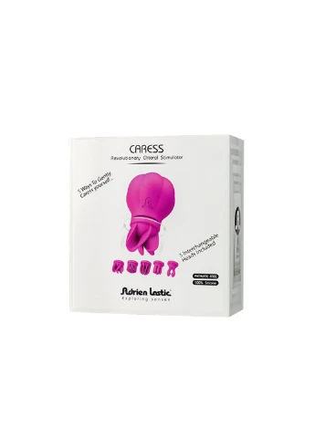 Вибратор Caress с крутящимися насадками для стимуляции эрогенных зон Adrien Lastic (254551224)