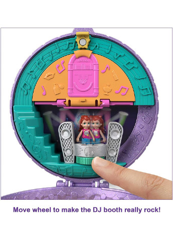 Ігровий набір Поллі Покет Polly Pocket Double Play Skating Диско-чохол для роликових ковзанів (HCG24) Mattel (256120588)