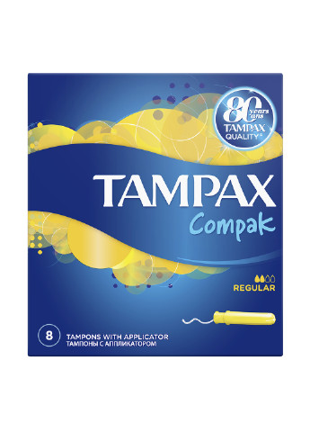 Тампони Compak Regular з аплікатором (8 шт.) Tampax (98160310)