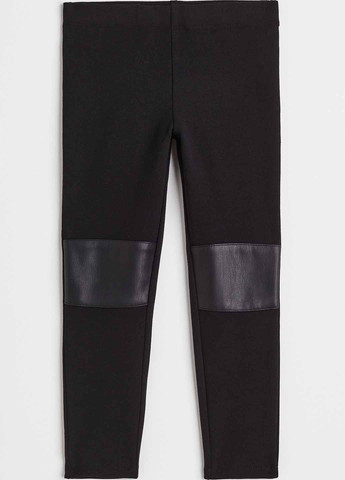 Черные демисезонные леггинсы H&M