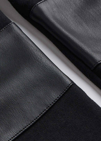 Черные демисезонные леггинсы H&M