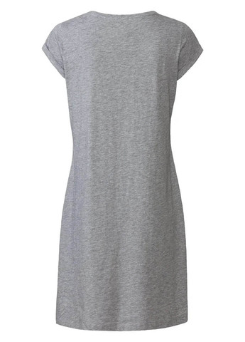 Сіра домашній сукня сукня-футболка Esmara меланжева