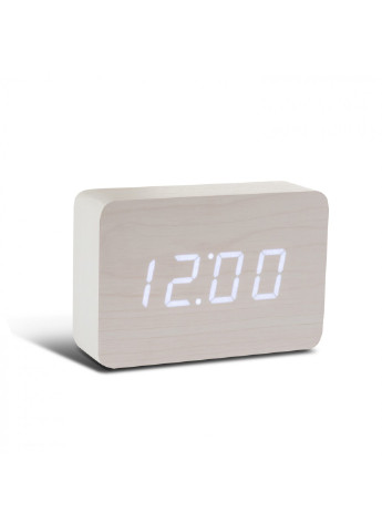 Смарт-будильник с термометром "BRICK"; белый Gingko (210962543)
