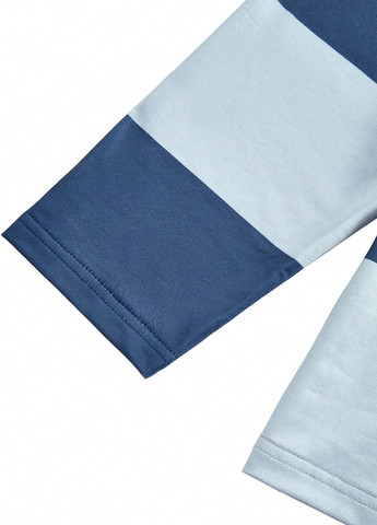 Синий демисезонный спортивный лонгслив SHEIN с надписями