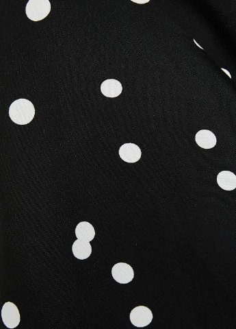 Черно-белая летняя блуза на запах KOTON