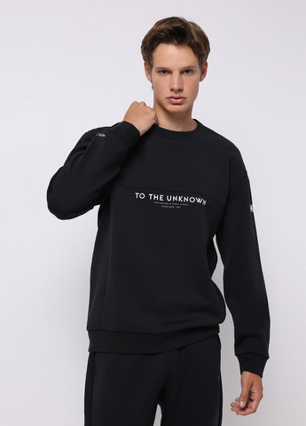 Чорний світшот Colin's напис без декору (368128277)