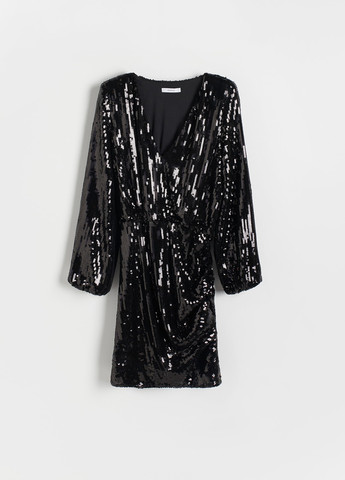 Темно-серое кэжуал платье Reserved однотонное