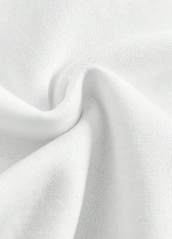 SHEIN світшот напис білий кежуал поліестер, двунитка з начосом