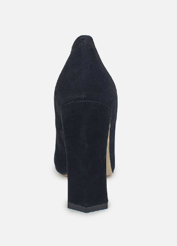 Жіночі туфлі на підборах чорні замшеві з вишивкою Maria Moro лодочки (252654822)
