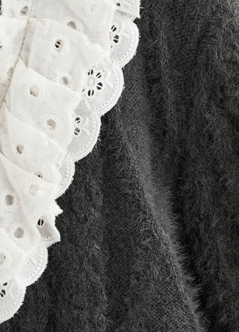 Темно-серый демисезонный кардиган SHEIN