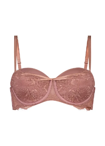 Пудровый балконет бюстгальтер Hunkemoller с косточками полиамид