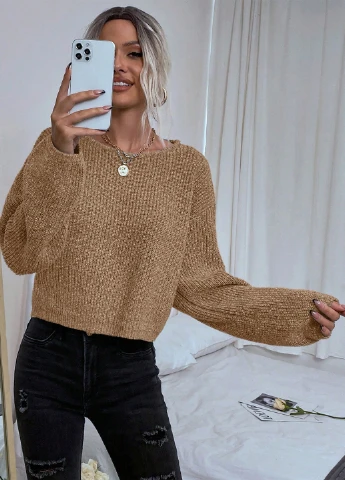 Песочный демисезонный джемпер джемпер SHEIN