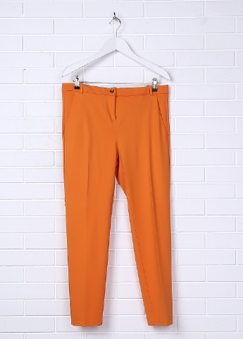 Оранжевые кэжуал демисезонные зауженные брюки Pinko