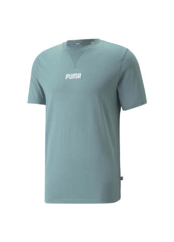 Синяя демисезонная футболка modern basics men's tee Puma