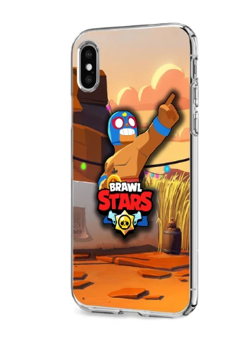 Чохол силіконовий Apple Iphone X Ель Прімо Бравл Старс (El Primo Brawl Stars) (6129-1011) MobiPrint (219288547)