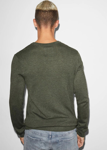 Оливковий (хакі) демісезонний светр джемпер C&A