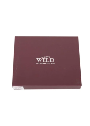 Чоловік шкіряний гаманець 9,5х12,5х2 см Always Wild (242189301)