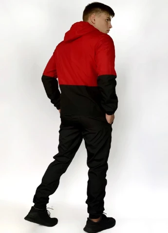 Червоний демісезонний костюм softshell light червоно-чорний Intruder