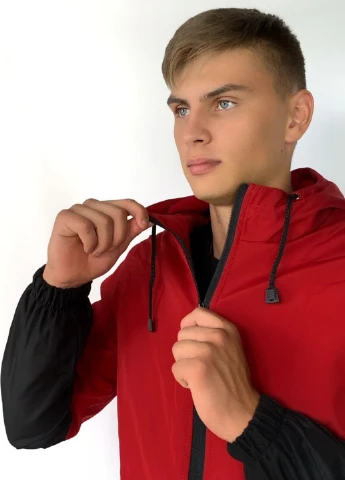 Червоний демісезонний костюм softshell light червоно-чорний Intruder