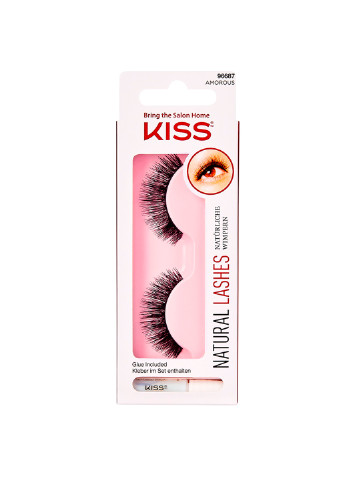 Накладные ресницы с клеем "Любовная страсть" Kiss natural lashes (254229581)