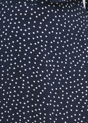 Синя кежуал плаття клеш в горошок Missguided