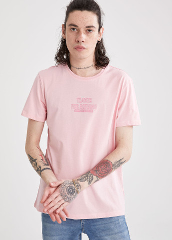 Розовая футболка DeFacto