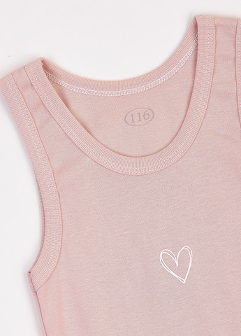 Рожевий демісезонний комплект (майка, трусики) Фламинго