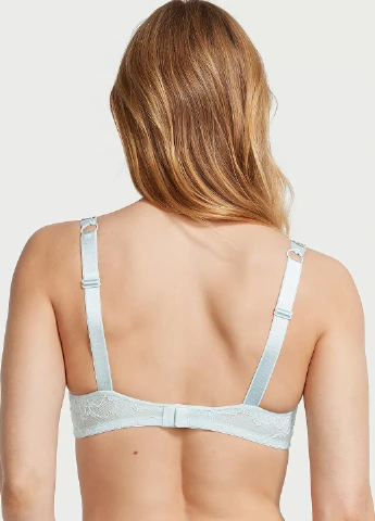 Голубой бралетт бюстгальтер Victoria's Secret без косточек полиамид