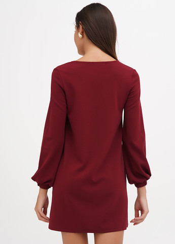 Бордова кежуал сукня а-силует Terranova однотонна