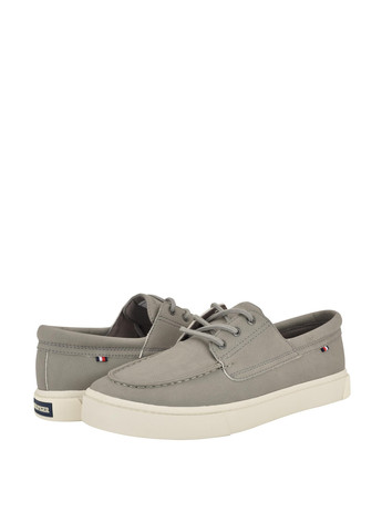 Серые кэжуал туфли Tommy Hilfiger на шнурках