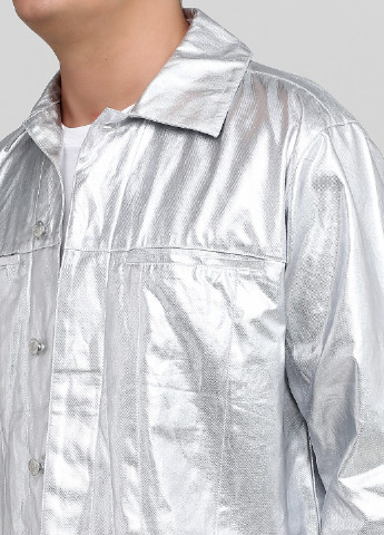 Срібна демісезонна куртка Weekday