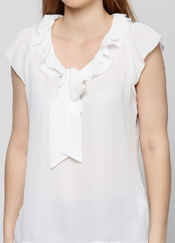 Белая летняя блуза Morgan