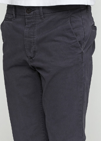Серые кэжуал демисезонные со средней талией брюки Jack & Jones