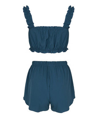 Морской волны демисезонный комплект (топ, шорты) Fleri