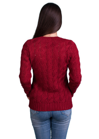 Бордовий демісезонний пуловер пуловер Bakhur