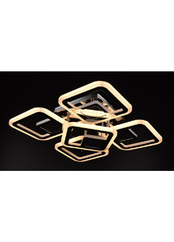 Люстра потолочная LED с пультом A2720/4+1S-3D-ch Хром 10х40х40 см. Sunnysky (253527894)