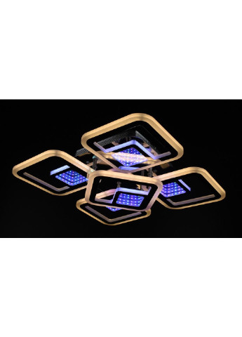 Люстра потолочная LED с пультом A2720/4+1S-3D-ch Хром 10х40х40 см. Sunnysky (253527894)
