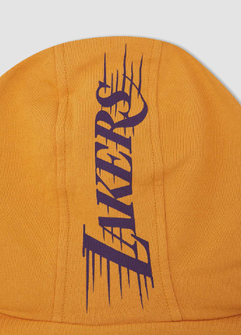 Los Angeles Lakers DeFacto Свитшот надписи жёлтые кэжуалы хлопок, трикотаж