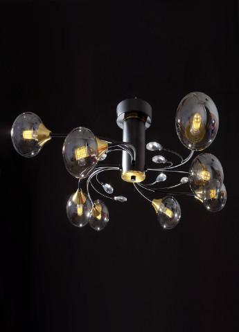 Стельова люстра BR-01 639C/8 G9 BK/G Brille (251891799)