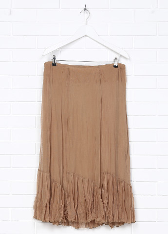 Светло-коричневая кэжуал однотонная юбка Lauren Vidal макси