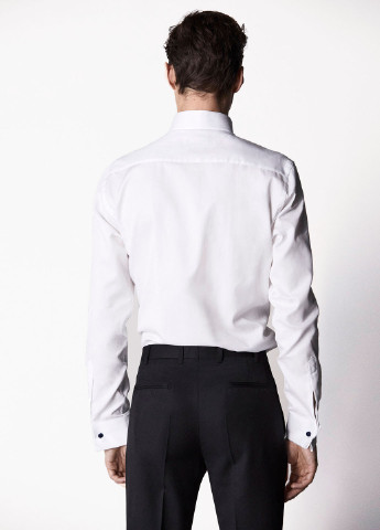 Белая кэжуал рубашка Massimo Dutti