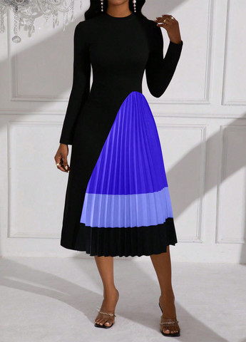 Чорна кежуал сукня а-силует SHEIN однотонна