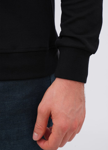 Черная футболка-поло для мужчин K.O.R однотонная