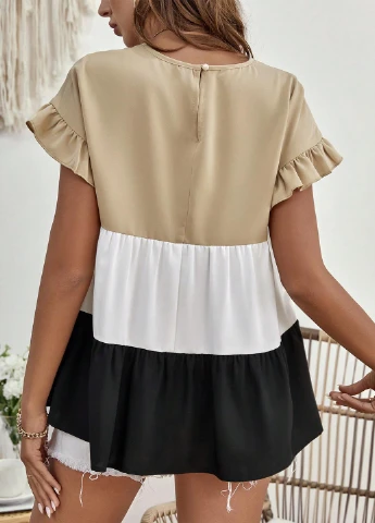 Комбінована блуза для вагітних SHEIN