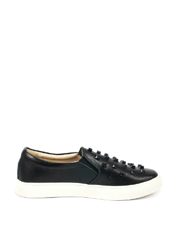 Черные слипоны Allshoes однотонные
