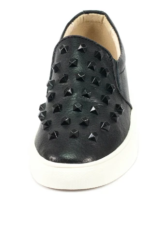 Черные слипоны Allshoes однотонные