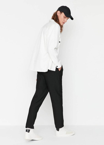 Черные кэжуал демисезонные брюки Trendyol