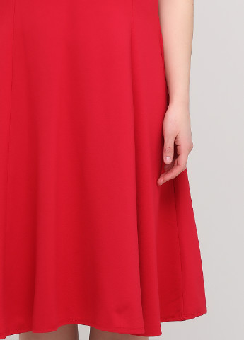 Червона кежуал плаття, сукня Signature однотонна